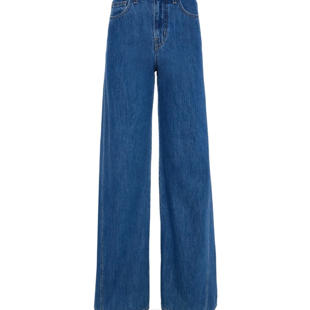 Like New L’AGENCE  Wide-Leg Flare Jeans in Classic Blue